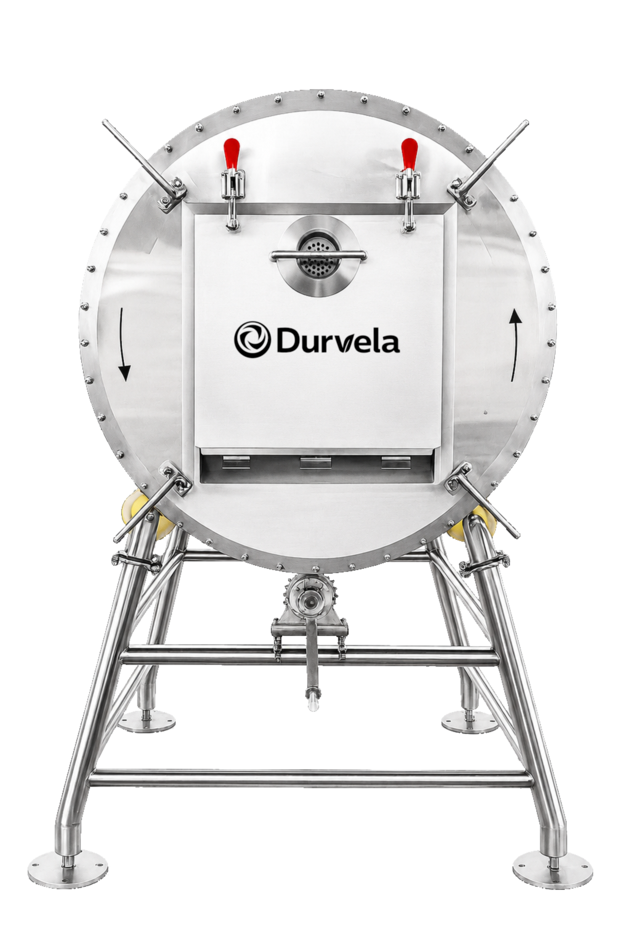 durvela rotary hot composter front 
