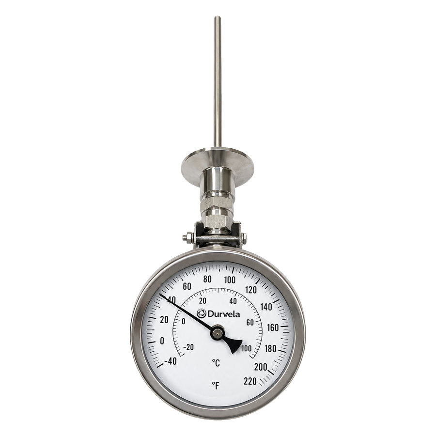 stainless adjustable angle sanitary thermometer